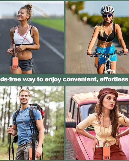 Phone Lanyard Crossbody, Adjustable Cell Phone Lanyard Neck Strap for All Phones, Universal Skin Friendly Phone Strap Crossbody for Women and Men