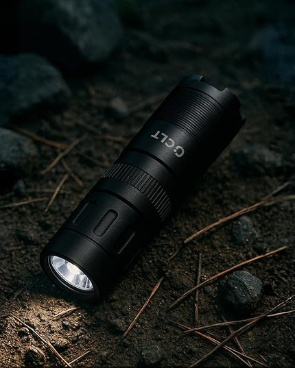 CLT Mini EDC Rechargeable Flashlight Magnetic Keychain, Snap on/off, 105 Lumen, Portable and Compact LED Keychain Flashlights - Durable Built-in Battery Ideal for Everyday Carry - Black