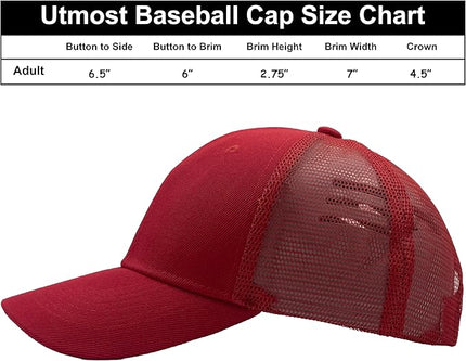 Utmost Structured Baseball Cap with Adjustable Closure - Performance Hat for Outdoor Activities