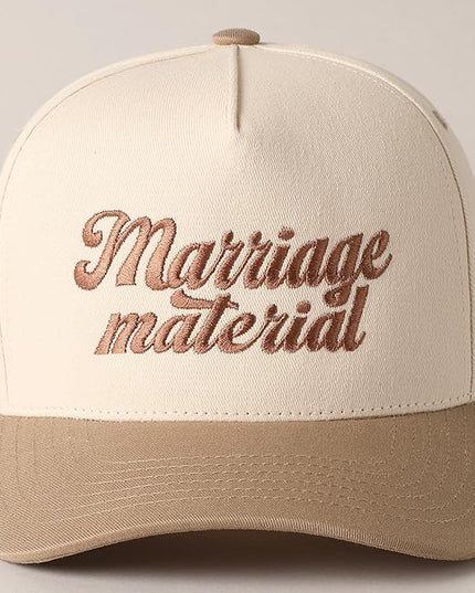 MIRMARU Two-Tone Vintage Canvas Trucker Hats for Men & Women, Adjustable Size Baseball Caps with Trendy Embroidered Design