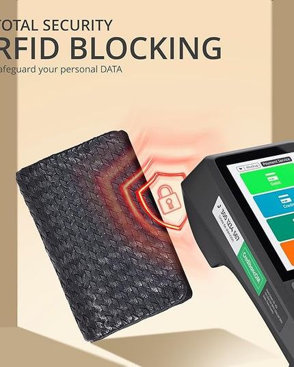 Real Leather Women Wallet Leather with RFID Blocking -Trifold Card Holder Designer Ladies Clutch with ID Window Wallets