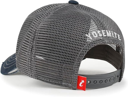 ililily Premium Howels Embroidery Vintage Baseball Cap Distressed Trucker Hat