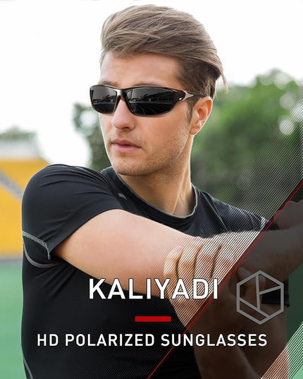KALIYADI 4 Pack Polarized Sunglasses-Men Sports Sun-glasses: Mens Sunglasses UV Protection for Fishing Driving Cycling