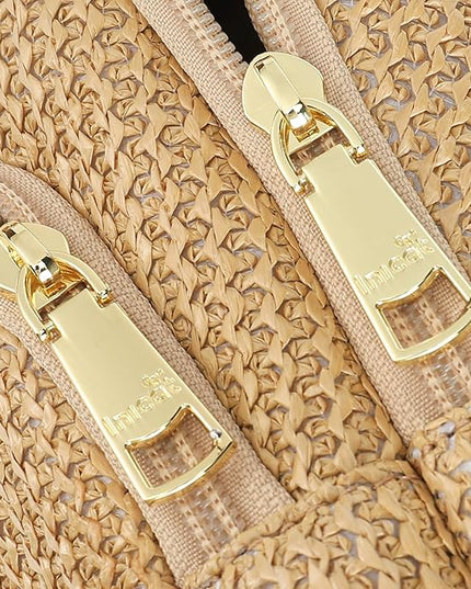 INICAT Faux Straw Crossbody Bags Beach Gifts Valentines Day Her Cruise Ship Essentials Women Summer Small Sling Purses