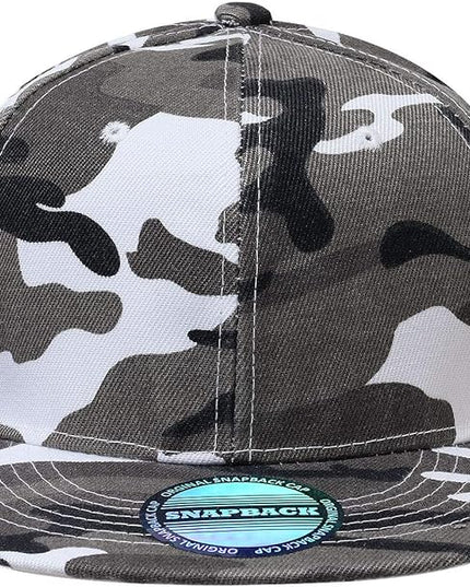 Classic Snapback Hat Cap Hip Hop Style Flat Bill Blank Solid Color Adjustable Size