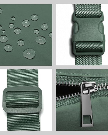 Belt Bag for Women Fanny Pack Crossbody Bags for Women Fashion Waist Packs with Adjustable Strap Gifts for Teenage Girls Women Men (Green)