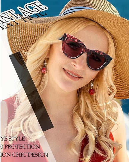 Joopin Polarized Cat Eye Sunglasses for Women Vintage Cateye Sun Glasses UV400 Protection