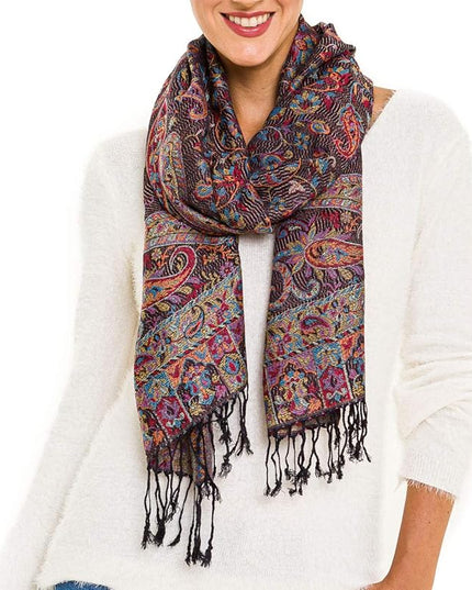 Scarf for Women Spanish Design Elegant Long Shawl Scarves for Summer Fall