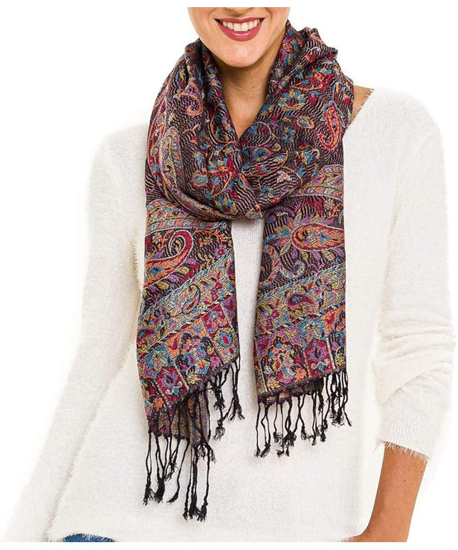 Scarf for Women Spanish Design Elegant Long Shawl Scarves for Summer Fall