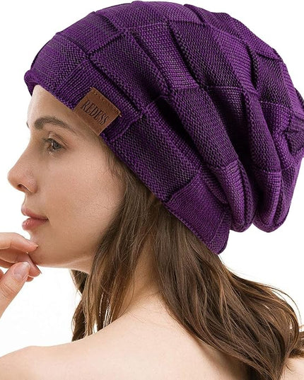 REDESS Beanie Hat for Men and Women Winter Warm Hats Knit Slouchy Thick Skull Cap