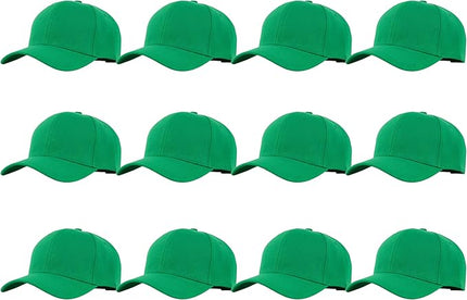 Gelante Plain Blank Baseball Caps Adjustable Back Strap Wholesale LOT 12 PC'S