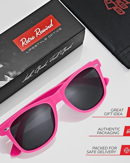 Retro Rewind Polarized Sunglasses for Men and Women - UV Protection Classic Sun Glasses