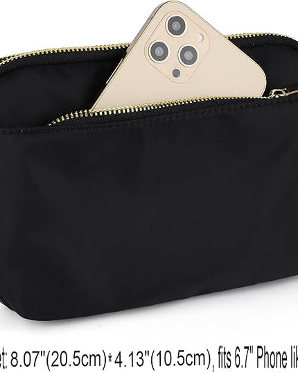 UTO Fanny Pack for Women Crossbody Trendy Fashion Belt Purse Chest Waist Hip Bumbag for Outdoor Shopping Travel Hiking