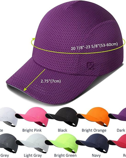 GADIEMKENSD Women's Race Day Running Cap Performance Mesh Hat - Excellent Ventilation, Lightweight, Reflective Safety