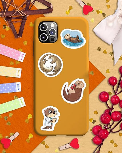 100Pcs Otter Stickers for Water Bottle - Sea Otter Gifts, Party Supplies & Party Decorations - Gift for Women & Men