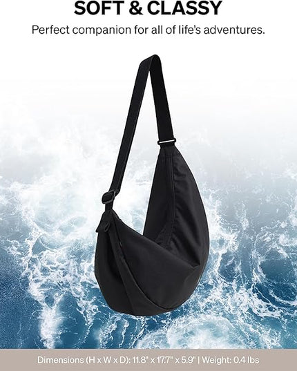 GOT BAG - Moon Bag with Adjustable Strap, Eco-Conscious Bag Made of Recycled Ocean Impact Plastic
