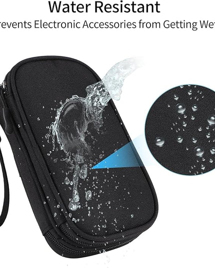 JIAKAI Travel Cable Organizer - Electronics Accessories Bag-Black