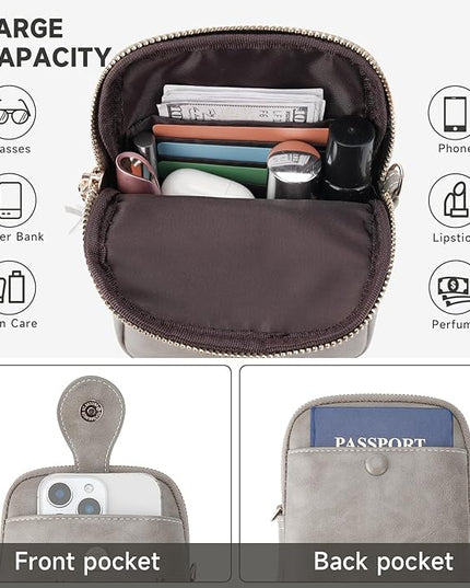 Small Crossbody Bags for Women, Lightweight Mini Cute Cell Phone Purse for Women with Tassel Shining Butterfly