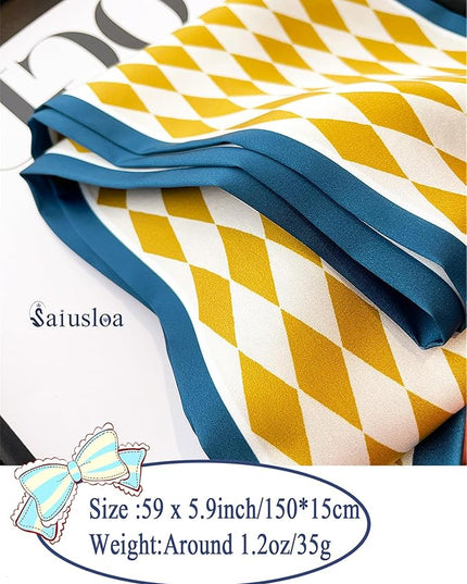 Purse Scarf For Handbags Head Scarves For Women's Hair Bags Scarfs Long Skinny Scarves Fashion Silky