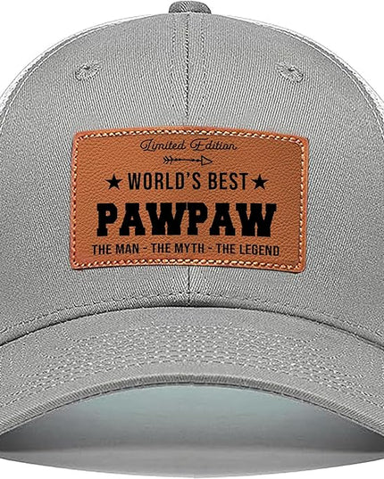 VIOZOFA Men's Hat Gifts - Men Cap Gifts for Christmas Father's Day Birthday Trucker Hat Leather Pattern Baseball Cap