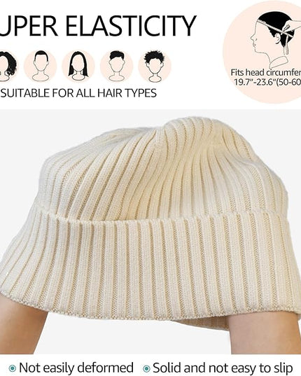 HiRui Knit Beanie for Men Women Kids, Winter Hats Warm Classic Daily Skull Caps