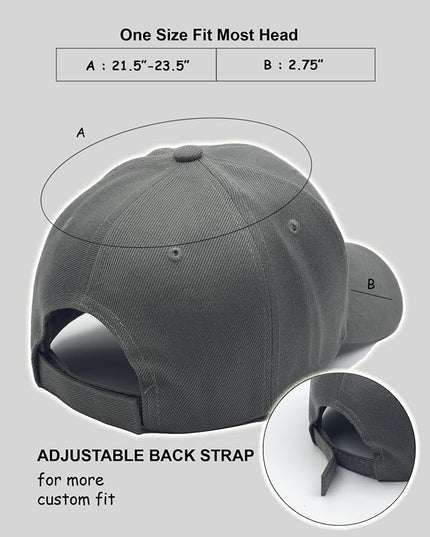 Utmost Structured Baseball Cap with Adjustable Closure - Performance Hat for Outdoor Activities