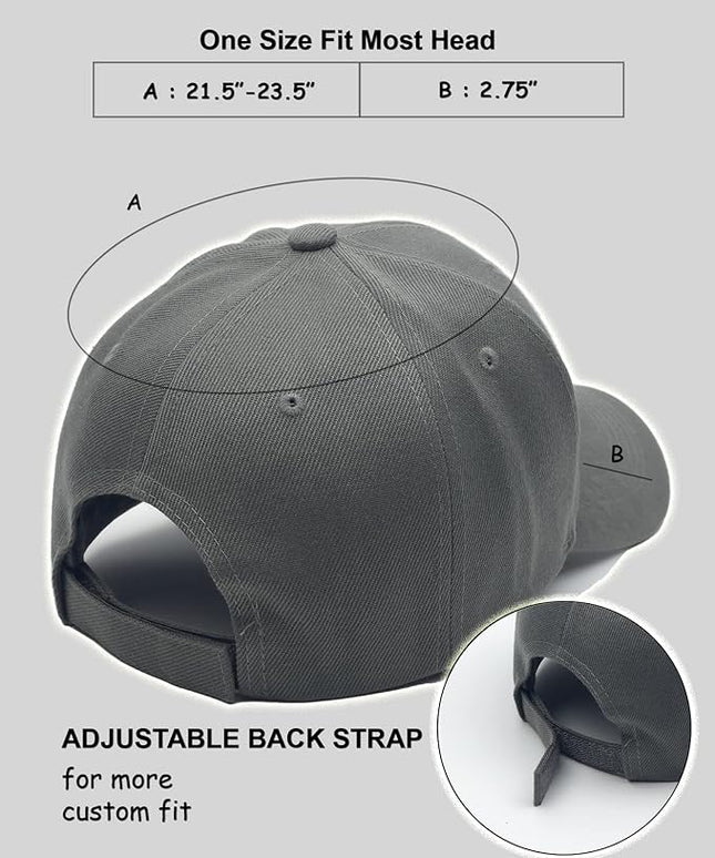 Utmost Structured Baseball Cap with Adjustable Closure - Performance Hat for Outdoor Activities
