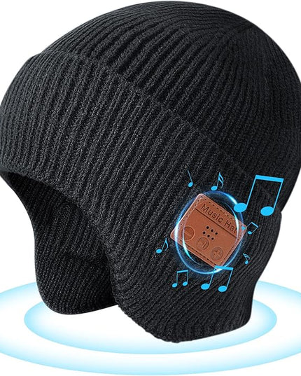 Bluetooth Beanie for Men Women, HD Stereo Sound Beanie with Headphones, Unique Tech Gifts for Men Husband Him Teen