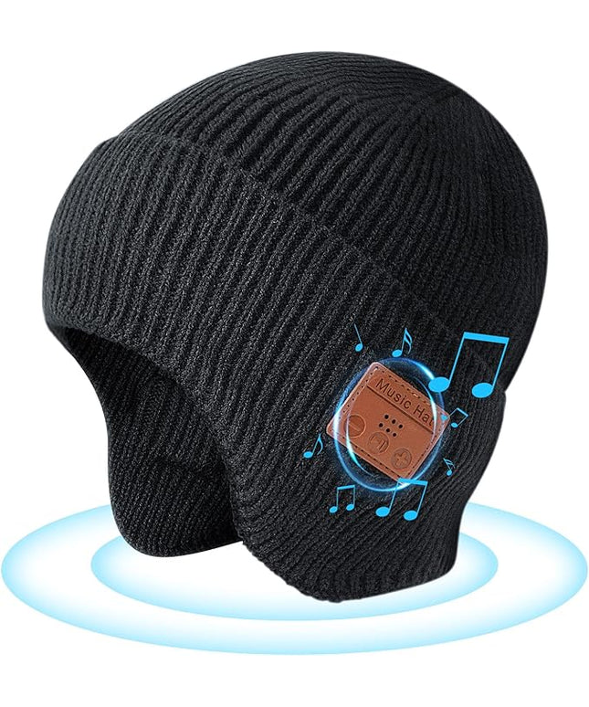 Bluetooth Beanie for Men Women, HD Stereo Sound Beanie with Headphones, Unique Tech Gifts for Men Husband Him Teen