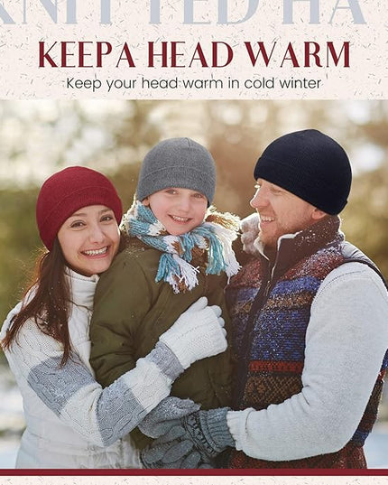 Tarpop 96 Pack Beanies Unisex Bulk for Men Women, Winter Beanie Hats Packs Knit Hat Warm Skull Cap Homeless