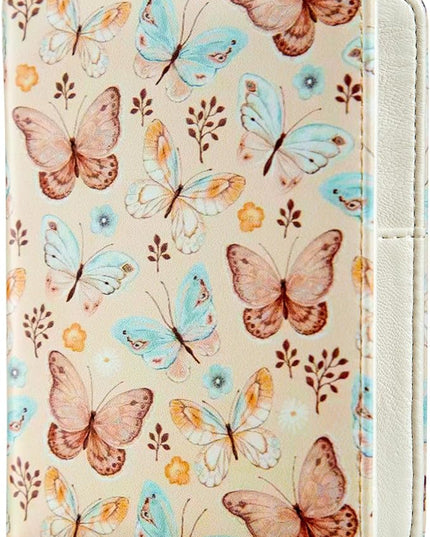 AIRMORS AirTag Passport Holder,Cute Travel Wallet RFID Blocking Family Passport Protector Case Credit Card Slots for Women