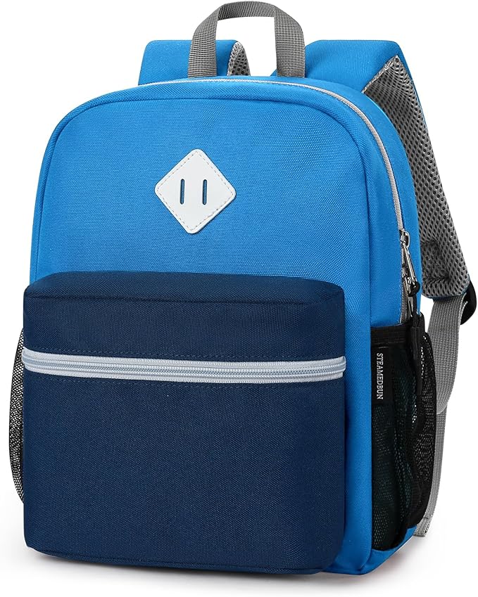 STEAMEDBUN Toddler Backpack Boy 2-4, Kids Backpack Boys, Preschool Daycare Travel Small- 12inch
