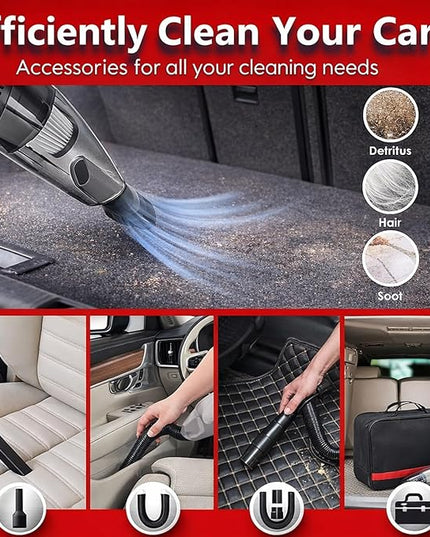 GASLIKE 63PCS Car Wash Cleaning Kit,Car Wash Brush with Long Handle,Car Detailing Kit with Foam Gun,Car Cleaning Supplies,Handheld Vacuum, Car Detailing Kit (63PCS)
