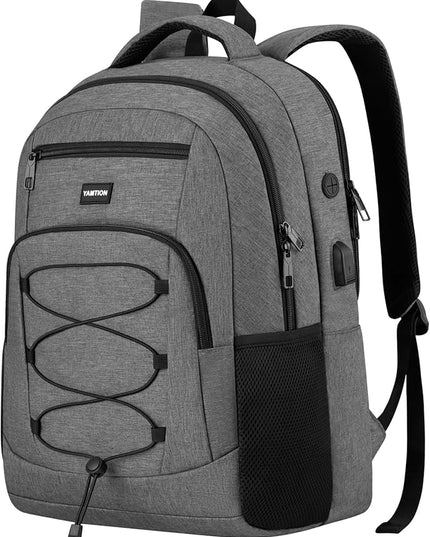 YAMTION School Backpack,17.3 Inch Bookbag College Laptop Backpack with USB Port for Students Work Business Office