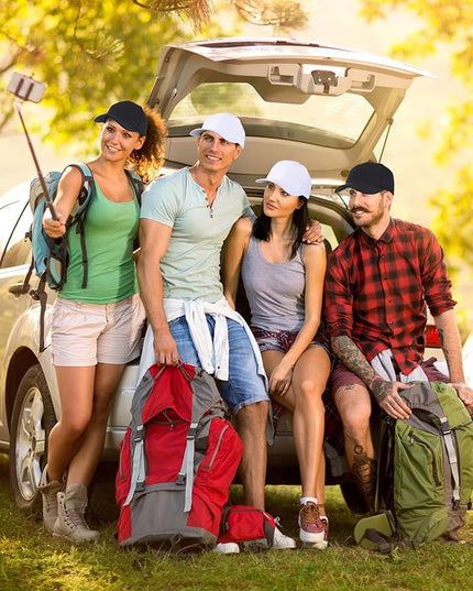 Handepo 24 Pcs Blank Baseball Cap Adjustable Back Strap Plain Blank Camouflage Hat Unisex Baseball Cap for Trucker Men Women