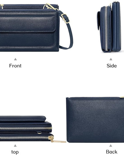 KUKOO Small Crossbody Bag Cell Phone Purse Wallet with Credit Card Slots for Women