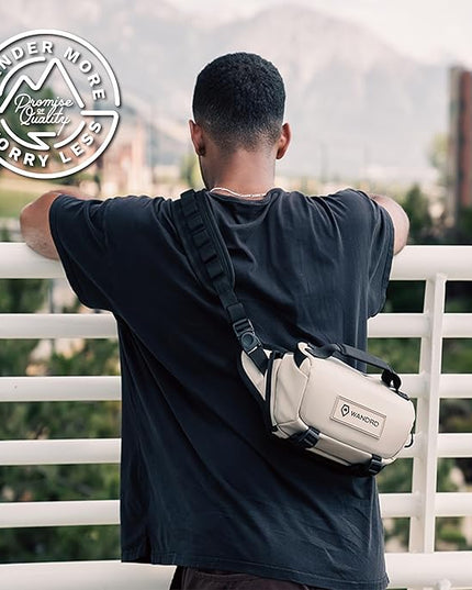 WANDRD ROGUE V1 3L Sling: Compact Camera Sling and Crossbody Bag with Fast Access, 3-Way Carry– Lightweight Everyday Bag Great for Travel, Photography, and Daily Use (Yuma Tan)