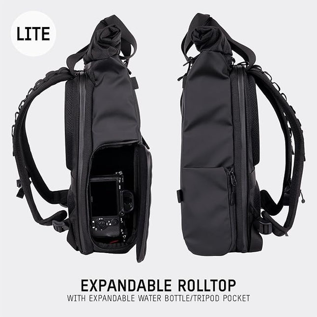 WANDRD PRVKE Lite: Weather-Resistant Travel & Camera Backpack with Laptop Sleeve, Quick Side Access, Clamshell Opening – Ideal Photography & Travel Bag
