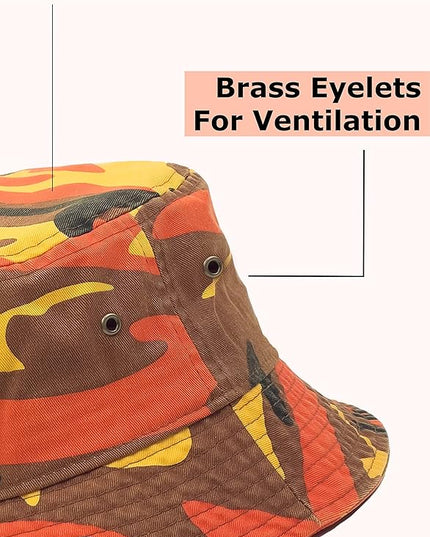 Utmost Bucket Hat 100% Cotton & Denim Lightweight Packable Outdoor Summer Beach Fishing Sun Hat