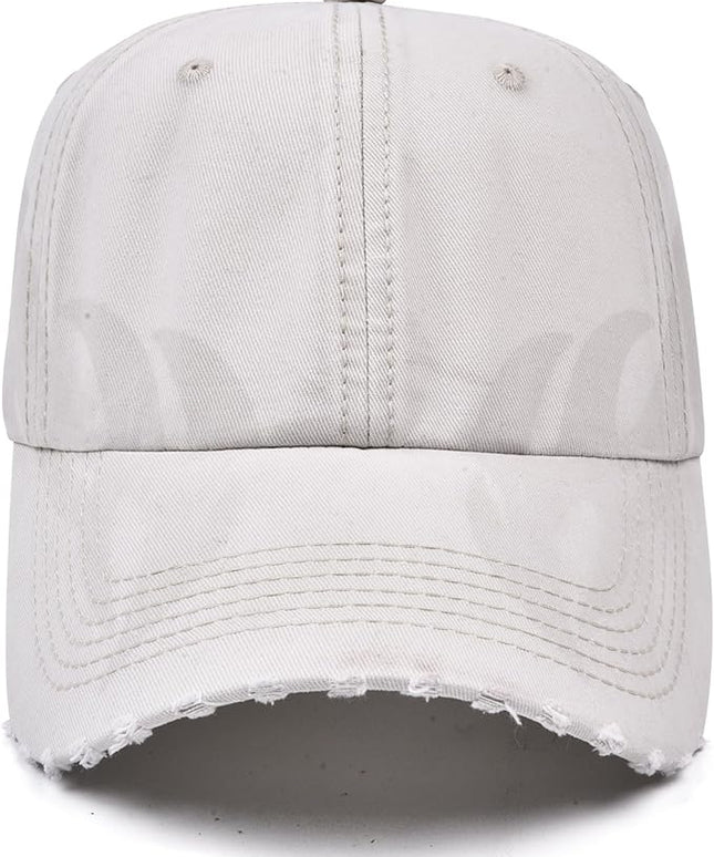 Vintage Baseball Cap, Washed Cotton Trucker Hat for Men & Women, Adjustable Size for Universal Activities