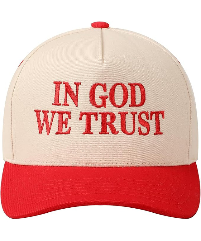 MIRMARU Two-Tone Vintage Canvas Trucker Hats for Men & Women, Adjustable Size Baseball Caps with Trendy Embroidered Design