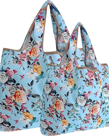 allydrew Large Foldable Tote Nylon Reusable Grocery Bags