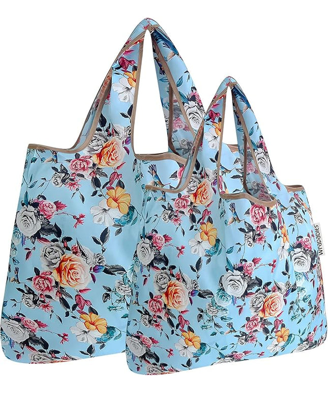 allydrew Large Foldable Tote Nylon Reusable Grocery Bags