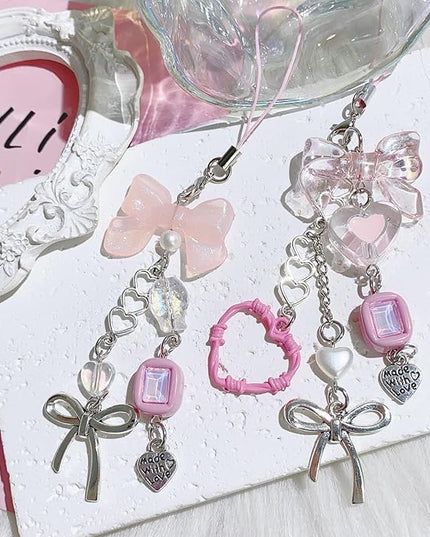 Cute Y2K Phone Charm Aesthetic Phone Charms Accessories Cute PhoneLanyard String for Bag Purse Backpack Airpods Pendants Decor