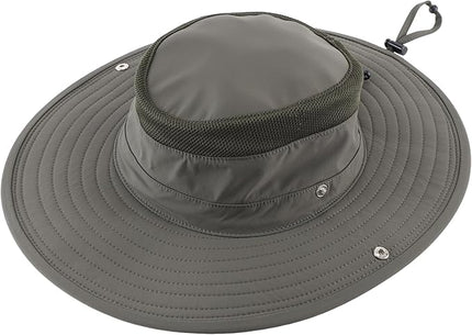 Connectyle Sun Hat for Men Women Breathable UPF 50+ Safari Hat for Fishing Hiking Gardening Adjustable Wide Brim Bucket Hats
