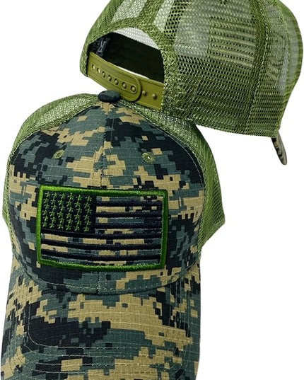 Roytrense Embroidered American Flag Unisex Baseball Cap (100% Cotton)