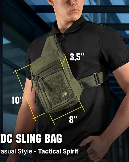 M-Tac CCW Sling Bag for Men & Women - EDC Shoulder Bag Tactical - Crossbody Concealed Carry Bag - Mens Chest Pack
