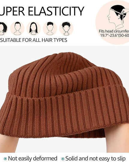 HiRui Knit Beanie for Men Women Kids, Winter Hats Warm Classic Daily Skull Caps