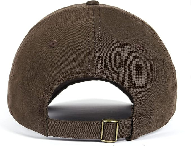 Zylioo XL XXL Oversize Baseball Cap, 100% Cotton Adjustable Dad Hat for Big Heads 23.5"-25.5", Soft Crown Large Size Cap