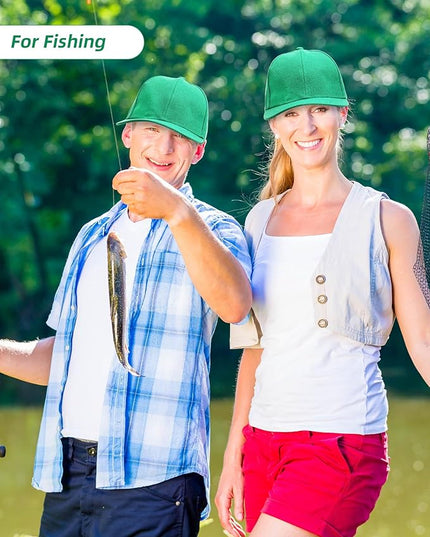 Handepo 24 Pcs Blank Baseball Cap Adjustable Back Strap Plain Blank Camouflage Hat Unisex Baseball Cap for Trucker Men Women